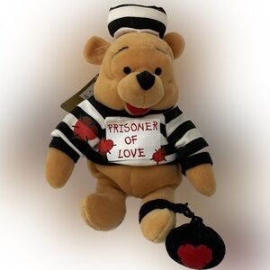 Vintage Disney Store Prisoner of Love Winnie the Pooh Plush w/tag